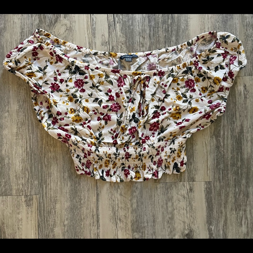 American Eagle Off Shoulder Crop Top